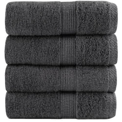 Salviette Premium solund 4 pz Antracite 30x30 cm 600gsm Vidaxl 981944