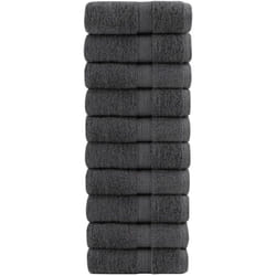 Asciugamani Ospiti solund 10 pz Antracite 30x50cm 600gsm Vidaxl 305428