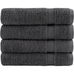 Asciugamani Premium solund 4 pz Antracite 50x100 cm 600gsm - Vidaxl