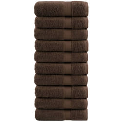 Asciugamani da Doccia solund 10 pz Grigi 70x140 cm 600gsm Vidaxl 705721