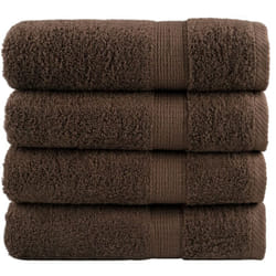 Asciugamani da Bagno solund 4 pz Marroni 100x150 cm 600gsm Vidaxl 780150