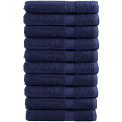 Asciugamani Sauna solund 10 pz Blu Navy 80x200cm 600gsm Vidaxl 972714