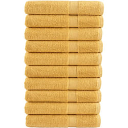 Vidaxl - Asciugamani per Sauna solund 10 pz Oro 80x200cm 600gsm 803437