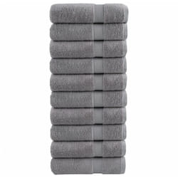 Asciugamani da Doccia solund 10 pz Grigi 70x140 cm 600gsm Vidaxl 629777