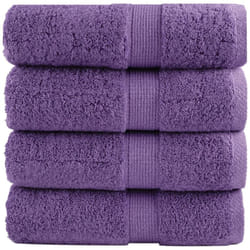 Salviette Premium solund 4 pz Viola 30x30 cm 600 g/m² Vidaxl 847168