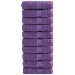 Asciugamani per Ospiti solund 10 pz Viola 30x50cm 600 g/m² Vidaxl 843779