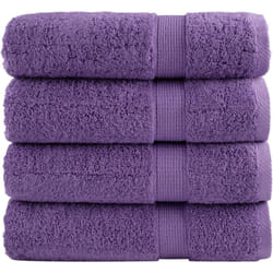 Asciugamani da Doccia solund 4 pz Viola 70x140 cm 600 g/m² Vidaxl 208263