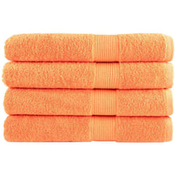 Vidaxl - Asciugamani solund 4 pz Arancione 100x200 cm 600 g/m² 253945