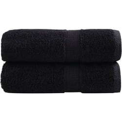 Salviette Premium solund 2 pz Nere 30x30 cm 600 g/m² Vidaxl 770699