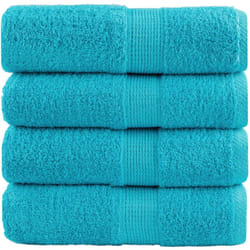 Salviette Premium solund 4 pz Turchesi 30x30 cm 600 g/m² Vidaxl 411844