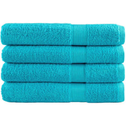 vidaXL Asciugamani Premium SOLUND 4pz Turchese 100x200cm 600 g/m²