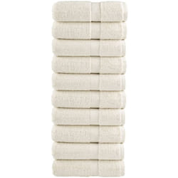 Asciugamani per Ospiti solund 10 pz Crema 30x50cm 600 g/m² Vidaxl 122058