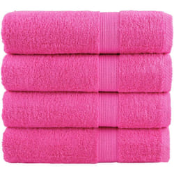 Asciugamani Premium solund 4 pz Rosa 50x100 cm 600 g/m² Vidaxl 844335