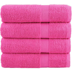 Asciugamani da Doccia solund 4 pz Rosa 70x140 cm 600 g/m² - Vidaxl