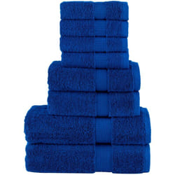 Set ASciugamani SOLUND 8 pz Blu 600 gsm vidaXL465201