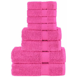 Set ASciugamani solund 8 pz Rosa 600 gsm Vidaxl 318575