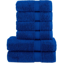 Vidaxl - Set ASciugamani solund 8 pz Blu 600 gsm 274273