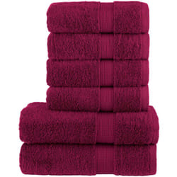 Vidaxl - Set ASciugamani solund 8 pz Bordeaux 600 gsm 320670