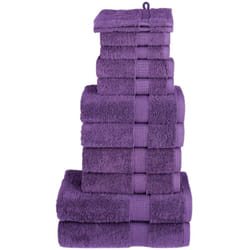 Set ASciugamani solund 12 pz Viola 600 gsm Vidaxl 544389