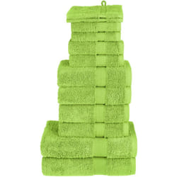 Set ASciugamani solund 12 pz Verdi 600 gsm Vidaxl 524369