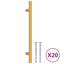 Maniglie per Mobili 20 pz Oro 160 mm in Acciaio Inoxcod mxl 132971 - Vista aggiuntiva 2
