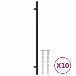 Maniglie per Mobili 20 pz Nere 320 mm in Acciaio Inoxcod mxl 132989 - Vista aggiuntiva 2