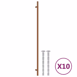 Maniglie per Mobili 10 pz Bronzo 480 mm in Acciaio Inoxcod mxl 132995 - Vista aggiuntiva 2