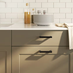 Vidaxl - Maniglie per Mobili 20 pz Nere 96 mm in Acciaio Inox 41647