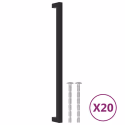 Maniglie per Mobili 20 pz Nere 320 mm in Acciaio Inoxcod mxl 132975 - Vista aggiuntiva 2