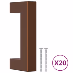 Maniglie per Mobili 20 pz Bronzo 64 mm in Acciaio Inoxcod mxl 109017 - Vista aggiuntiva 2
