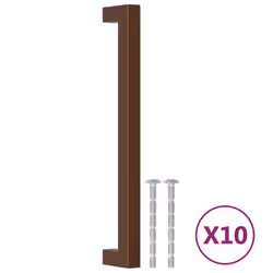 Maniglie per Mobili 10 pz Bronzo 192 mm in Acciaio Inoxcod mxl 85062 - Vista aggiuntiva 2