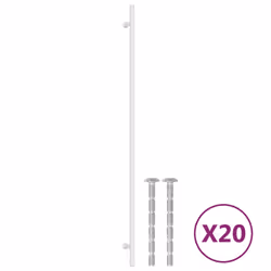 Maniglie per Mobili 20 pz Argento 480 mm in Acciaio Inoxcod mxl 109008 - Vista aggiuntiva 2