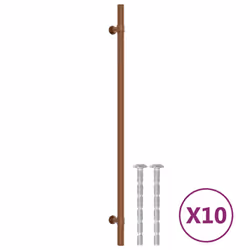 Maniglie per Mobili 10 pz Bronzo 320 mm in Acciaio Inoxcod mxl 109027 - Vista aggiuntiva 2