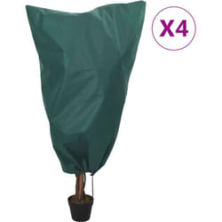 Coperture con Coulisse per Piante 4pz 70 g/m² 0,8x0,8 m Vidaxl 12006