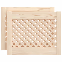 Ante con Design a Reticolo 2 pz 49,5x39,5 cm in Legno di Pinocod mxl 83895 - Vista aggiuntiva 2