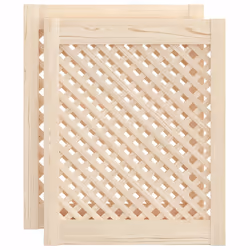 Ante con Design a Reticolo 2 pz 49,5x61,5 cm in Legno di Pinocod mxl 131846 - Vista aggiuntiva 2