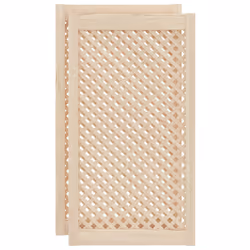 Ante con Design a Reticolo 2 pz 49,5x99 cm in Legno di Pinocod mxl 83896 - Vista aggiuntiva 2