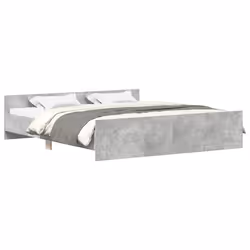 Giroletto con Testiera e Pediera Grigio Cemento 200x200 cmcod mxl 108005 - Vista aggiuntiva 2