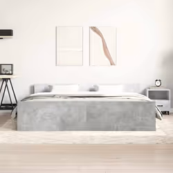 Giroletto con Testiera e Pediera Grigio Cemento 200x200 cmcod mxl 108005 - Vista aggiuntiva 3