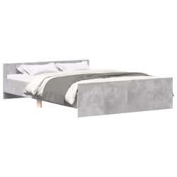 Giroletto con Testiera e Pediera Grigio Cemento 140x200 cmcod mxl 131791 - Vista aggiuntiva 2
