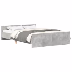 Giroletto con Testiera e Pediera Grigio Cemento 150x200 cmcod mxl 108009 - Vista aggiuntiva 2
