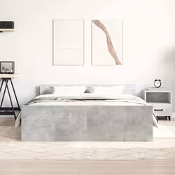 Giroletto con Testiera e Pediera Grigio Cemento 150x200 cmcod mxl 108009 - Vista aggiuntiva 3