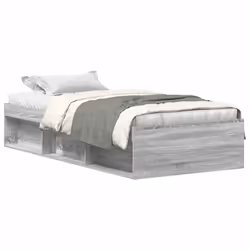 vidaXL Giroletto Grigio Sonoma 90x200 cm - Vista aggiuntiva 2