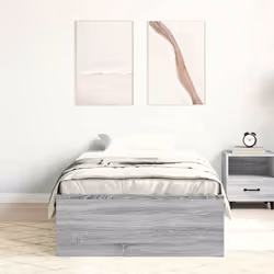 vidaXL Giroletto Grigio Sonoma 90x200 cm - Vista aggiuntiva 3