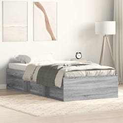 vidaXL Giroletto senza Materasso Rovere Sonoma 90x190 cm