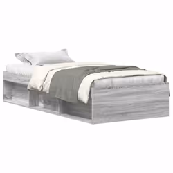 vidaXL Giroletto senza Materasso Rovere Sonoma 90x190 cm - Vista aggiuntiva 2