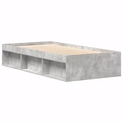 vidaXL Giroletto Grigio Cemento 75x190 cm Small Single - Vista aggiuntiva 3