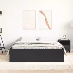 vidaXL Giroletto in Nero 120x200 cm - Vista aggiuntiva 3