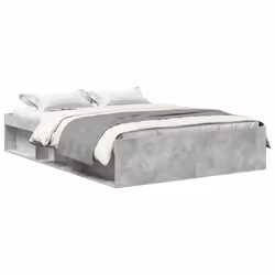 vidaXL Giroletto Grigio Cemento 150x200 cm King Size - Vista aggiuntiva 2