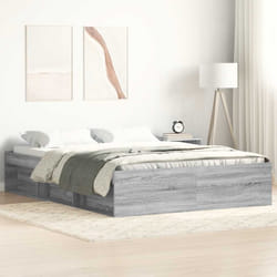 vidaXL Giroletto Grigio Sonoma 160x200 cm